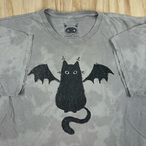 Cat Wings T Shirt Mens XL Tie Dye Guild Of Calamity Stephanie Bayles HALLOWEEN